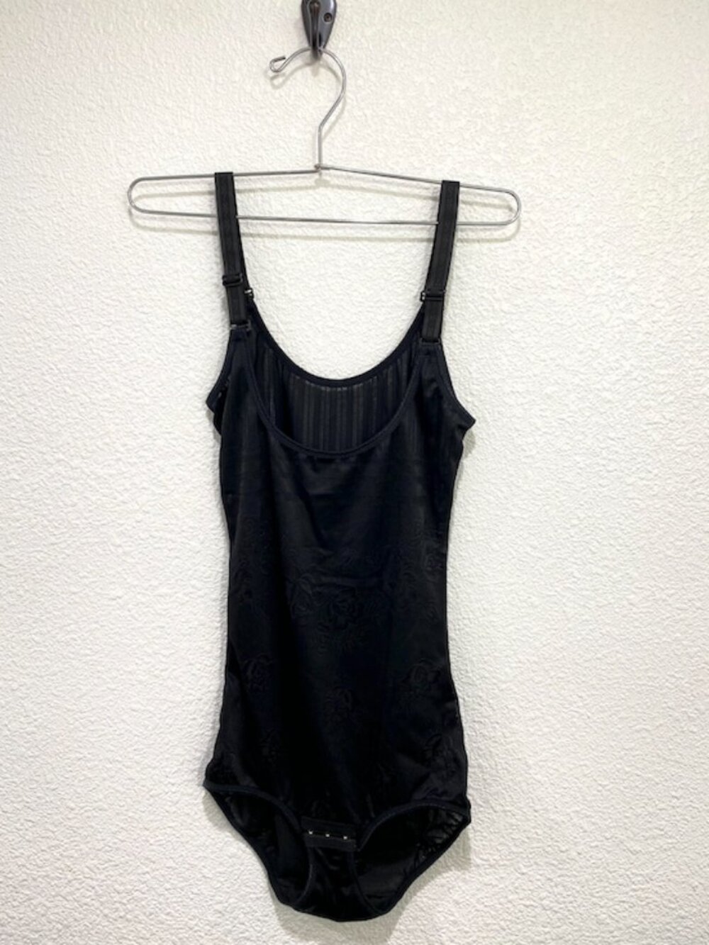 Winpak Bodysuit Shapewear Bodysuit Compression Floral Black Large - Picture 2 of 8